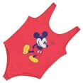 thumbnail image 4 of Disney Women's Mickey Mouse Bodysuit, Racer Back Tank Top Mickey Mouse Shapewear Red - L, 4 of 6