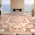 thumbnail image 2 of Design&I 2'x3' Ultra Soft Door Mat, Pink Boho Abstract Centerpiece Traditional Distressed Border None Fluffy Washable Easy Care Indoor rug for Bedside Entryway, 2 of 7