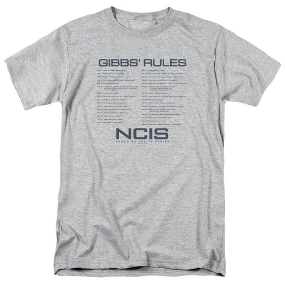 Ncis Gibbs Rules Officially Licensed Adult T-Shirt L