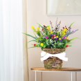 thumbnail image 1 of CNKOO Spring Wreath Front Door Front Door Sign Wreath Wild Flower Vine Basket Pendant Window Decoration Flower Basket, 1 of 6