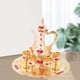 thumbnail image 5 of Juego de vino, bandeja para licores, juego de vino europeo, elegante y coleccionable, plato para botella de vino, artículos para beber, decoración del hogar, regalo de boda Dorado Blanco Rojo, 5 of 8
