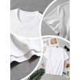 thumbnail image 3 of 【New Arrival】Blessed To Be Called Mom And Grandma Rainbow Flower Graphic T-Shirt, Women Family Grandma Casual Short Sleeve Tee, 3 of 10