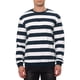 thumbnail image 1 of SUDADERA DE HOMBRE INSPIRE CHIC A RAYAS, AJUSTE REGULAR, CUELLO REDONDO, MANGAS LARGAS, SUDADERAS IMPRESAS XL AZUL MARINO Y BLANCO, 1 of 7