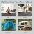 thumbnail image 2 of 2.5 Inch Mattress Futon Roll Up Mattress,Camping Sleeping Pad Black - Full, 2 of 7
