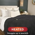 Sunbeam Loftec WiFi Connected Electric Heated Blanket, Slate Gray
