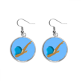 thumbnail image 1 of Hat CoveringFace Arm Ear Dangle Silver Drop Earring Jewelry Woman, 1 of 3