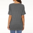 thumbnail image 4 of Moda Mujer Causal Rounk Cuello Blusa de encaje Camiseta de manga corta Tops de verano Fridja  gope4886, 4 of 5