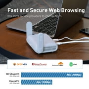 Open Box GL.iNet GL-MT3000 (Beryl AX) Pocket-Sized Wi-Fi 6 Wireless Travel Gigabit Router – OpenVPN, Wireguard, Connect Public & Hotel Wi-Fi, Captive Portal, Repeater, Extender, Cybersecurity, Tethering, RV