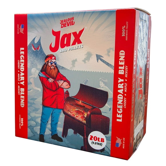 Jealous Devil Jax Legendary Blend Granules pour Barbecue, 20 Lb, Boîte