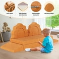 thumbnail image 3 of Arlopu 10-Pieces Baby Sofa Couch Linor Modular Toddlers Couch Modular Toddler Couch Convertible Foam Cushion Couch with Suede Cover, 3 of 6