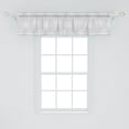 thumbnail image 2 of Ambesonne Abstract Window Valance, Whirlpool Circles Lines, 54" X 12", Pale Taupe White, 2 of 3