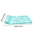 thumbnail image 1 of Inflatable Float Hammock floaties for adults Perfect for Poolside Lounging Swimming Pool Loungers Beds Pool Accessories Light Blue A, 1 of 6