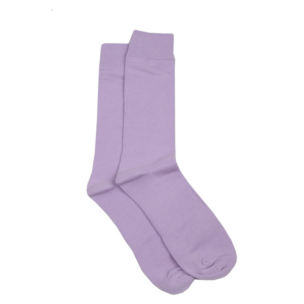 Buyyourties Lavender Designer Solid Mens Sock