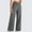 Gray, variant on Ayolanni Gray Pants for Women Plus Size Palazzo Wide-Leg Elastic Band Solid Slacks Womens Sweatpants L