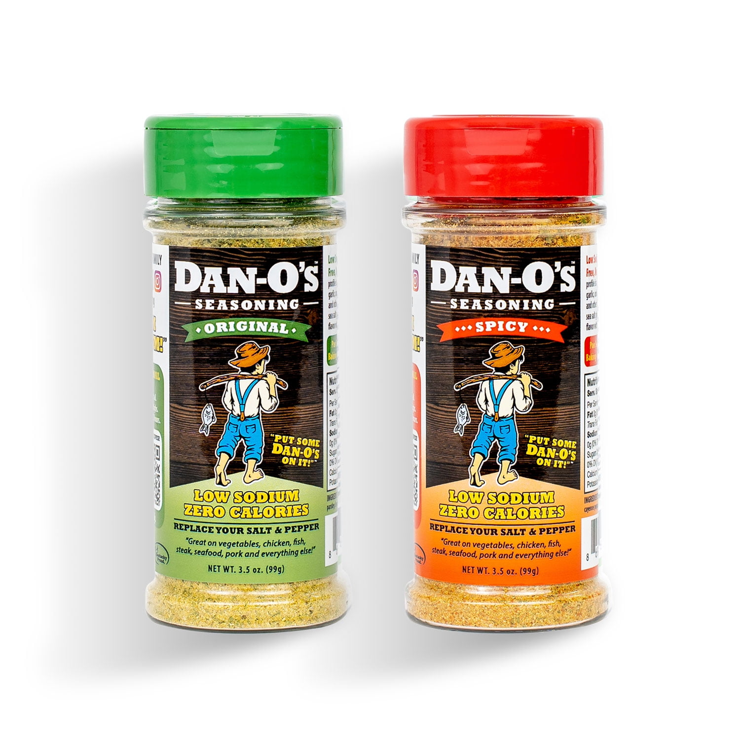 Dan-O's Seasoning Starter Pack - Two 3.5 oz Bottles of Low Sodium All-Purpose Seasoning