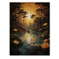 thumbnail image 3 of Designart "Of Serenity Forest Shades wall art II" Landscape & Nature Print on Natural Pine Wood, 3 of 5
