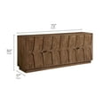 thumbnail image 3 of Veda 72" Mango Wood Sideboard Cabinet in Walnut, 3 of 9