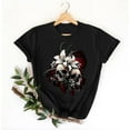 thumbnail image 4 of Busydd Womens Halloween Tops Comfortable Cotton Tshirts Shirts for Women Short Sleeve Graphic Tees for Women Casual Round Neck Womens Fall Tops XL, 4 of 4