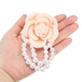 thumbnail image 4 of Uxcell Fabric Camellia Flower Brooch Elegant Pearl Tassel Pin Floral Corsage Bracelet Dual Use for Women, Pink,2 Pack, 4 of 7
