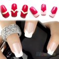 thumbnail image 2 of Lubelski 48Pcs/Sheet DIY 18 Style French Manicure Nail Art Tips Tape Sticker Guide Stencil, 2 of 7