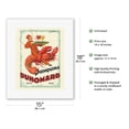 thumbnail image 2 of Quinquina Duhomard - French Apéritif Wine - Vintage Advertising Poster by Albert Dorfinant c.1928 - Fine Art Rolled Canvas Print 11in x 14in, 2 of 4