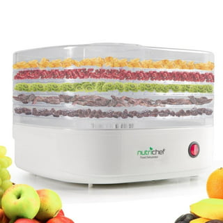NutriChef Electric Countertop Food Dehydrator -900-Watt Premium Multi-Tier  Meat Beef Jerky Maker Fruit/Vegetable Dryer w/10 Shelf Stainless Steel