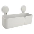 thumbnail image 3 of Caja de soporte montada en la pared, caja de almacenamiento colgante de gran capacidad sin perforaciones con 2 ganchos adhesivos, 3 of 8