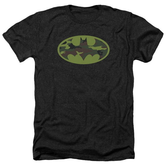 Batman - Camo Logo - Heather Short Sleeve Shirt - Medium