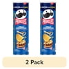 (2 pack) Pringles Philly Cheesesteak Potato Crisps Chips, Lunch Snacks, 5.5 oz Canister