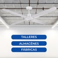thumbnail image 3 of Ventilador De Techo Industrial Narvik 56 Pulgadas con Control de Pared, 3 of 5