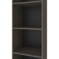 thumbnail image 4 of FM FURNITURE Beaver Balley Bookcase with Open Storage and 5 Shelves, Stained Walnut, 4 of 5