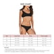 thumbnail image 5 of Traje de baño para mujer Color puro Sin espalda Dividido Transpirable Elástico 2 piezas Bikini Traje de baño Negro XL, 5 of 6
