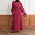 thumbnail image 4 of QIPOPIQ Robe de Prière une-Pièce Unie pour Femme Musulmane Robe Abaya Musulmane Abaya Maxi Islamique Caftan Robe Longueur Complète Liquidation, 4 of 9