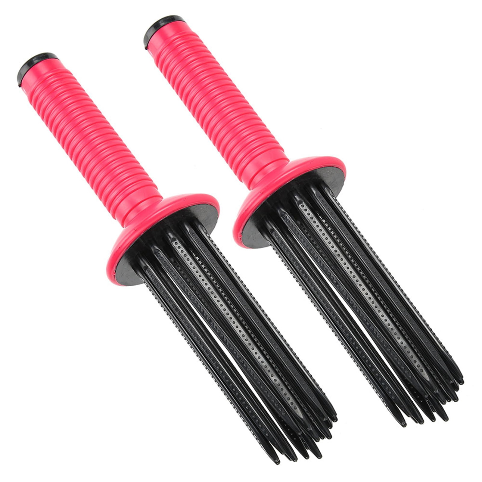 Curling Wand Hair Curler 17 Comb Teeth Portable 2pcs Hair Salon for Home