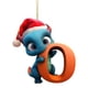 thumbnail image 1 of pstuiky Colgante navideño con letras de dinosaurio para bebé acrílico plano para árbol de Navidad decoración del hogar, 1 of 1