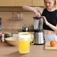 thumbnail image 5 of Water Pitcher with Removable Lid and Fruit Infuser, 1.8 Liter Shatterproof Water Jug for Hot/Cold Water, Flavor-Infused Beverage & Iced Tea (Orange), 5 of 7