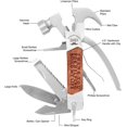 thumbnail image 3 of PYYNA-Father's Day Gift 14 in 1 Multitool Hammer Multi Tool Survival Gear MultitoolSurvival Tools Camping Accessories With Pliers,Nail Puller,Screwdriver,Saw,Bottle Opener,Present for Husband,Dad,Gra, 3 of 4