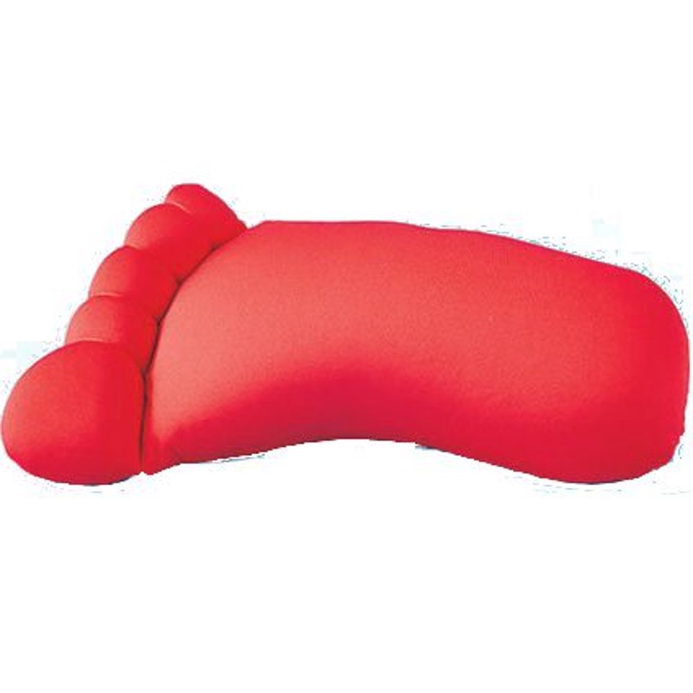 Red Squishy Micro Bead Footshaped Pillow