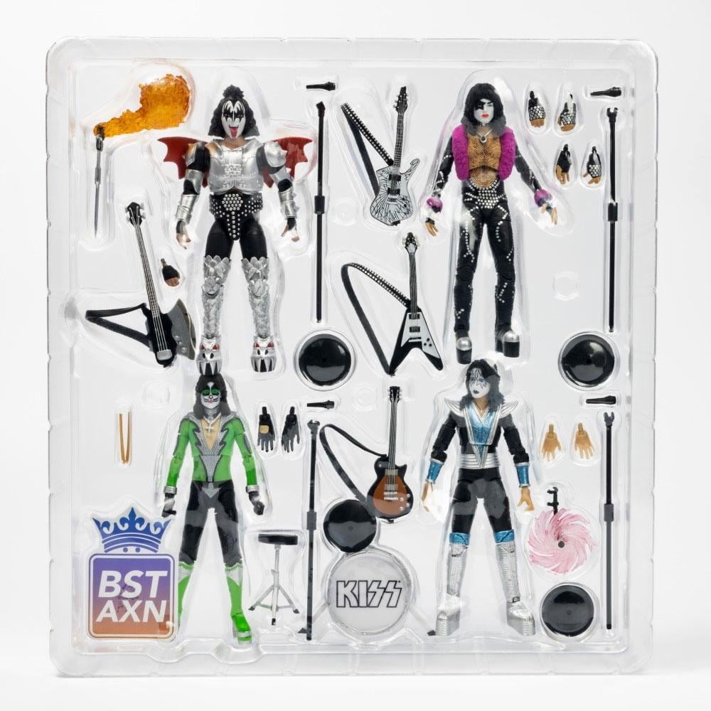 Set Coleccionable KISS BST AXN 4 Figuras Articuladas Signature
