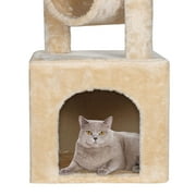 ZENY 36-in Cat Tree & Condo Scratching Post Tower, Beige