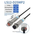 thumbnail image 2 of YCJYWXSR Photoelectric Sensor Through-beam M12 Series 10-30V NPN PNP Visible Spot 2mm Sensing Distance 25M Adjustable - PNP NC, 2 of 4