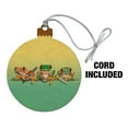 thumbnail image 2 of Keep Out Rainforest Frogs Armed Weapons Funny Wood Christmas Tree Holiday Ornament, 2 of 7