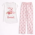 thumbnail image 1 of Set Pijama Rosita Fresita, Blanco, Talla M, 2 Piezas, 1 of 4
