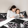 thumbnail image 5 of Homewish Teens Female Men Flying Butterfly Full Size Comforter Sets 3-Piece,Botanical Plants Mushroom Bedding Comforter Set,Galaxy Starry Sky Lightweight Bedding Sets,Super Cozy Room Decor, 5 of 8
