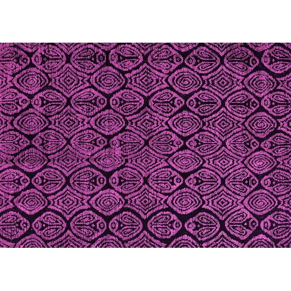 Ahgly Company Indoor Rectangle Abstract Pink Modern Area Rugs, 7' x 9'