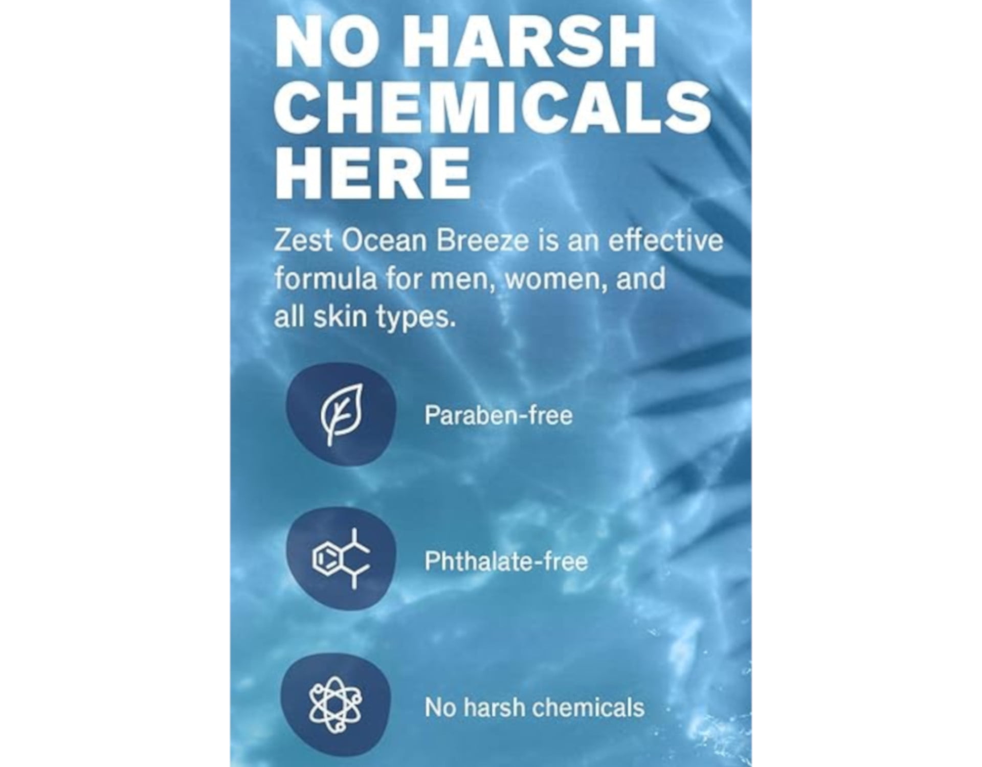 Zest Moisturizing Body Wash Mood Boost Ocean Breeze w/ Sea Minerals, 6-Pack