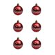 thumbnail image 2 of Seyotauo 6 Pcs Decorative Christmas Ball Kit 2.36 inch Shatterproof Plastic Ornaments Hanging Tree Decoration Pendant Set Traditional Holiday Indoor Home Decor Collection, 2 of 6
