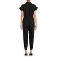 thumbnail image 3 of No Boundaries Juniors’ Button-Front Jumpsuit, 3 of 5