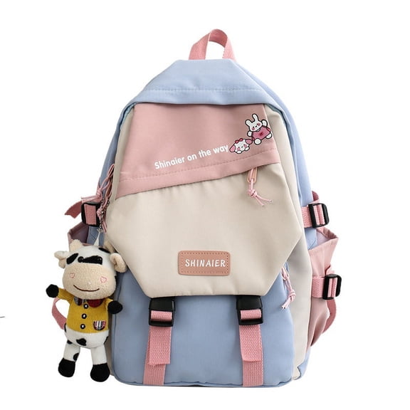 New Summer Outdoor Sports Travel Backpack Oxford Cloth Korean Junior High School Leisure School Bag,Black