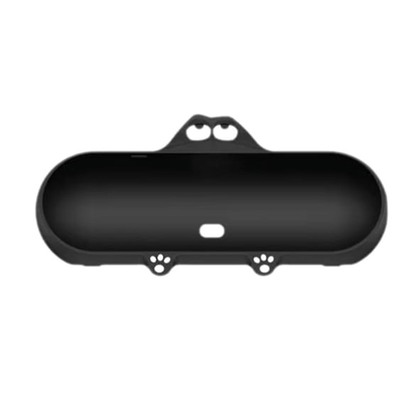 Silicone Case Protective Cover Cute Cartoon Holder Stand Simple Dustproof for Beat Pill Speaker Black,1 x Protective Case,Black